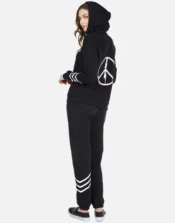 Gia World Peace -Sweater Store 4009 CSA 32798 BLK world peace sweatpant lauren moshi 02