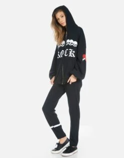 Gia Skull Lip 23 Gia Skull Lip -Sweater Store 4009 CSA 34187 BLK 07