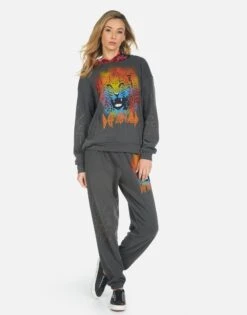 Tanzy Def Leppard Leopard -Sweater Store 4031 CSA 14256 PBK 03