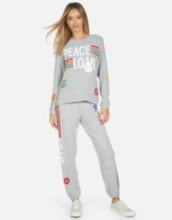 Tanzy Peace Love Stripe -Sweater Store 4031 HAC 34095 HEG 07