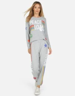 Tanzy Peace Love Stripe -Sweater Store 4031 HAC 34095 HEG 10