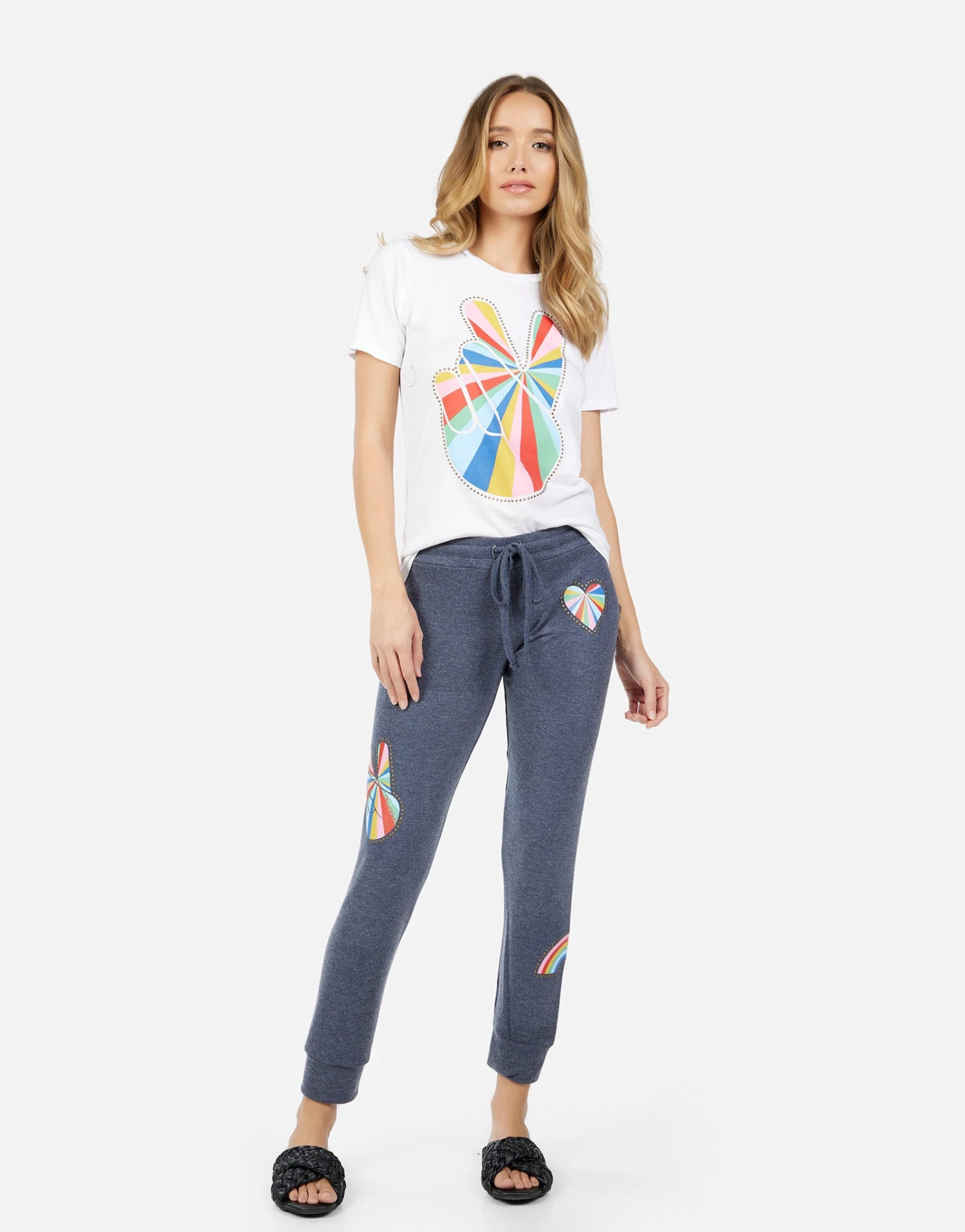 Kizzy Studded Stripe Peace 4 Kizzy Studded Stripe Peace - Image 2