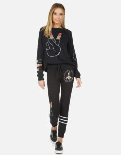 Jess Lipstick Peace 16 Jess Lipstick Peace -Sweater Store 4074 MSF 13930 BLK 05