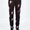 Jess Foil Scribble Stars -Sweater Store 4074 MSF 32241 BLK 01