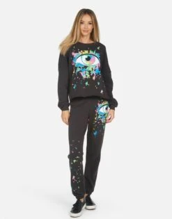 Brynn Watercolor Eye -Sweater Store 4092 CSA 34097 ONX 07