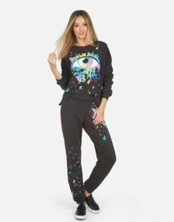 Brynn Watercolor Eye -Sweater Store 4092 CSA 34097 ONX 08