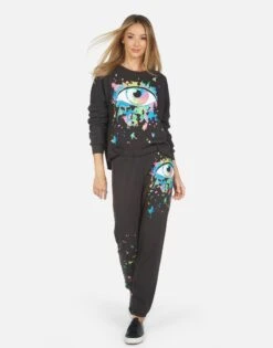 Brynn Watercolor Eye -Sweater Store 4092 CSA 34097 ONX 09