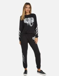 Brynn Electric Elephant -Sweater Store 4092 MSF 34054 BLK 07