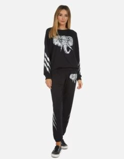 Brynn Electric Elephant -Sweater Store 4092 MSF 34054 BLK 08