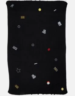X Bexley X Allover Patches -Sweater Store 9117 CSM 1P117 BLK allover patches cashmere blanket lauren moshi 04