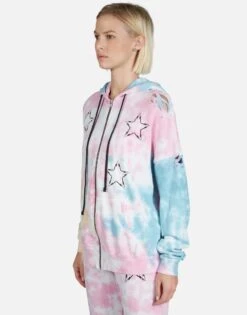 Koa Lightning Bolt Star -Sweater Store Lauren Moshi Lightning Bolt Star Tie Dye Hoodie 1337 CCFH 22999 KLDSCP 02