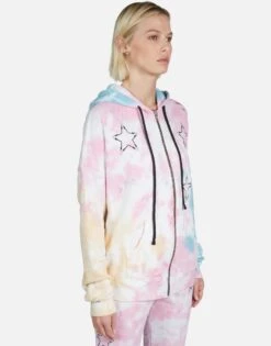 Koa Lightning Bolt Star -Sweater Store Lauren Moshi Lightning Bolt Star Tie Dye Hoodie 1337 CCFH 22999 KLDSCP 04