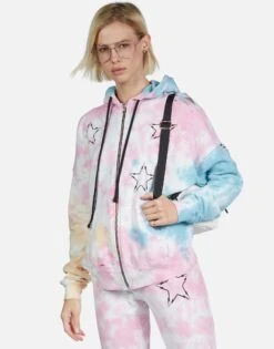 Koa Lightning Bolt Star -Sweater Store Lauren Moshi Lightning Bolt Star Tie Dye Hoodie 1337 CCFH 22999 KLDSCP 08