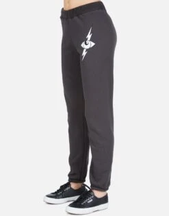 Gia Lightning Star Eye -Sweater Store Lauren Moshi Lightning Star Eye Womens Sweatpant 4009 12956 ONYX 01