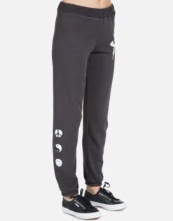 Gia Lightning Star Eye -Sweater Store Lauren Moshi Lightning Star Eye Womens Sweatpant 4009 12956 ONYX 03