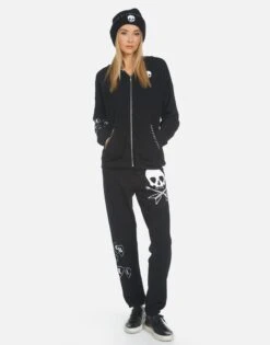 Gia Music Skull 19 Gia Music Skull -Sweater Store gia music skull made in los angeles usa lauren moshi clothing 4009 CSA 34298 BLK 09