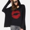 Wilma X Spray Kiss -Sweater Store lauren moshi X spray kiss hoodie 1092 BRH X13502F BLK 01