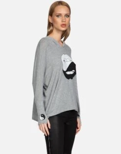 Wilma Biting Lip Yin Yang 12 Wilma Biting Lip Yin Yang -Sweater Store lauren moshi biting lip yin yang pullover hoodie 1092 HAC 13339 HEG 01
