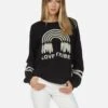Noleta Feather Love Tribe -Sweater Store lauren moshi feather love tribe vintage pullover 1217 CSA 13514 BLK 01