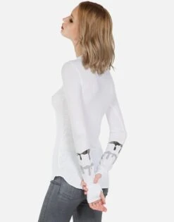 Mckinley Dripping Star -Sweater Store lauren moshi foil dripping star fitted thermal 2158 THR 13235 WHT 10