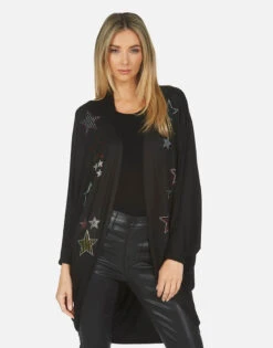 Isla Crystal Stars 13 Isla Crystal Stars -Sweater Store lauren moshi isla crystal stars made in los angeles usa 1058 RSN 24325 BLK 04