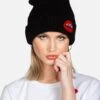 Blix Kiss Lip 1 Blix Kiss Lip -Sweater Store lauren moshi kiss lip patch cashmere beanie 9073 CSM 3P134 BLK 01
