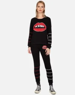 Noleta Kiss Lip 10 Noleta Kiss Lip -Sweater Store lauren moshi kiss lip vintage pullover 1217 MSF 13351 BLK 01