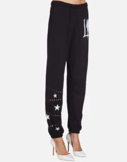 Brynn LA Peace Finger -Sweater Store lauren moshi la peace finger sweatpants 4092 FTL 13157 BLK 03