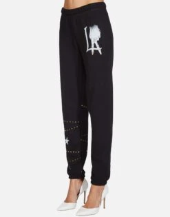 Brynn LA Peace Finger -Sweater Store lauren moshi la peace finger sweatpants 4092 FTL 13157 BLK 04