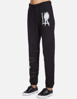 Brynn LA Peace Finger -Sweater Store lauren moshi la peace finger sweatpants 4092 FTL 13157 BLK 06