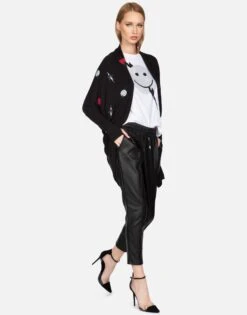 Irina Lightning Elements 7 Irina Lightning Elements -Sweater Store lauren moshi lightning elements draped cardigan 1331 BRH 33364 ONYX 02