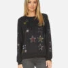 Noleta Crystal Stars -Sweater Store lauren moshi noleta crystal stars made in los angeles usa 1217 MSF 14322 BLK 09