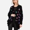 Isla Ombre Stars 2 Isla Ombre Stars -Sweater Store lauren moshi ombre stars cardigan wrap 1058 BRH 33367 BLK 02