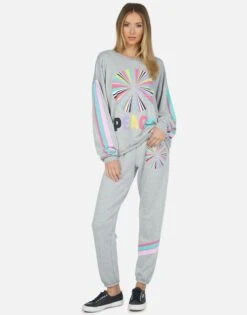 Brynn Rainbow Ray Peace 13 Brynn Rainbow Ray Peace -Sweater Store lauren moshi rainbow ray peace sweatpant 4092 HRP 13673 HEG 03