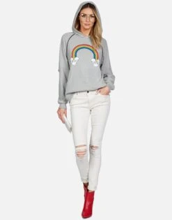 Kylie Rainbow Skull Cloud -Sweater Store lauren moshi rainbow skull cloud pullover raglan hoodie 1375 GSA 13205E92 HEGONX 05