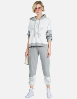 Ellie Rainbow Star Outline -Sweater Store lauren moshi rainbow star outline hoodie 1340 FTL 13061 MLKHEG 18