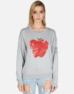 Babbs Skull Apple -Sweater Store lauren moshi skull apple ls boyfriend pullover 1263 HRP 13097 HEG 01