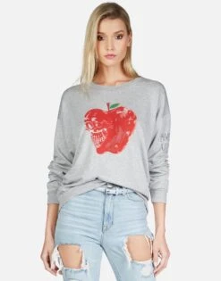 Babbs Skull Apple -Sweater Store lauren moshi skull apple ls boyfriend pullover 1263 HRP 13097 HEG 06