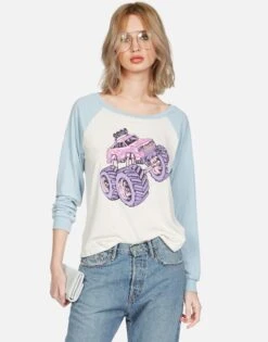 Nola Monster Truck 11 Nola Monster Truck -Sweater Store lauren moshi skull monster truck raglan tee 2183 TNC 13266 FDWTPRLB 07