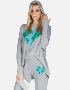 Wilma World Love -Sweater Store lauren moshi world love pullover hoodie 1092 HAC 13106 HEG 09
