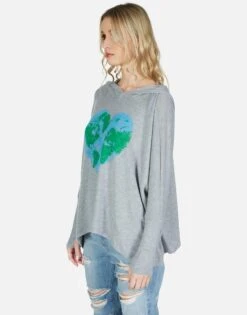 Wilma World Love -Sweater Store lauren moshi world love pullover hoodie 1092 HAC 13106 HEG 12