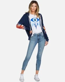 Lennox Yellow Lightning -Sweater Store lauren moshi yellow lightning zip up hoodie tie dye sunburst 1287 CSA 23147 SNBST 04