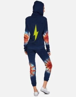 Lennox Yellow Lightning -Sweater Store lauren moshi yellow lightning zip up hoodie tie dye sunburst 1287 CSA 23147 SNBST 08