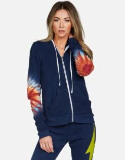 Lennox Yellow Lightning -Sweater Store lauren moshi yellow lightning zip up hoodie tie dye sunburst 1287 CSA 23147 SNBST 11