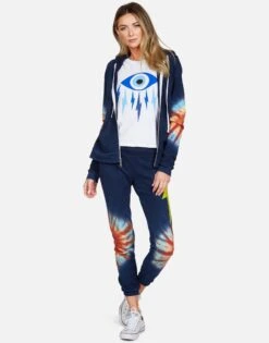 Lennox Yellow Lightning -Sweater Store lauren moshi yellow lightning zip up hoodie tie dye sunburst 1287 CSA 23147 SNBST 12