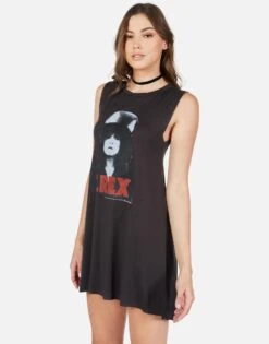 Deanna T-Rex The Slider -Sweater Store t rex the slider sleeveless mini dress lauren moshi 3047 RSN 12815 ONYX 02